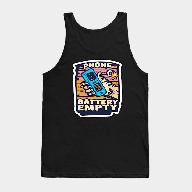 Phone, battery empty Tank Top by ArtfulDesign